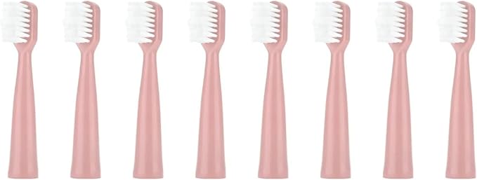 Replacement Toothbrush Heads Compatible for Jianpai S12/HYUNDAI XM-806/ACA ALY-HYS01W/TSOP/Royalstar/INPHIC Electric Bristles(8pink)