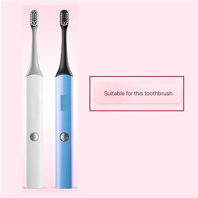 8pcs Replacement Toothbrush Head Compatible for ENCHEN Aurora t+/T2 Accessories Adult Nozzle(8pcs Grey)