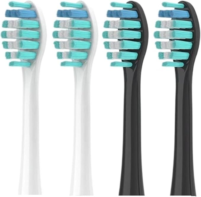 Compatible for Sonicool Electric Toothbrush Head 051B Cleaning Replacement Bristle Brush Heads Nozzles(8PCS White)