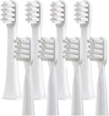 8Pcs Standard Clean and Sensitive Toothbrush HeadsCompatible for T100 Mi Smart Electric Replacement(8 Assorted (White))