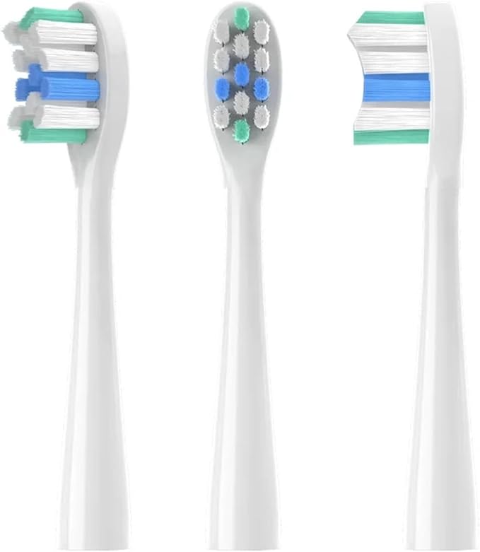 16Pcs Replacement Brush Heads Compatible for Toothbrush Head Deep Clean Type/Soft Bristle(Soft Hair White)
