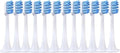 12PCS Compatible for XIAOMI MIJIA T300/T500/T700 Replacement Brush Heads Sonic Electric Tooth Soft Bristle Caps Vacuum Package Nozzles(12BlueJ)