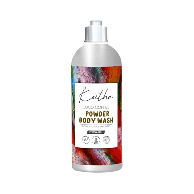 BEMT Coco Coffee Powder Body Wash with Aloe Vera – Exfoliating &amp Refreshing Shower Gel for All Skin Types 100g Unisex