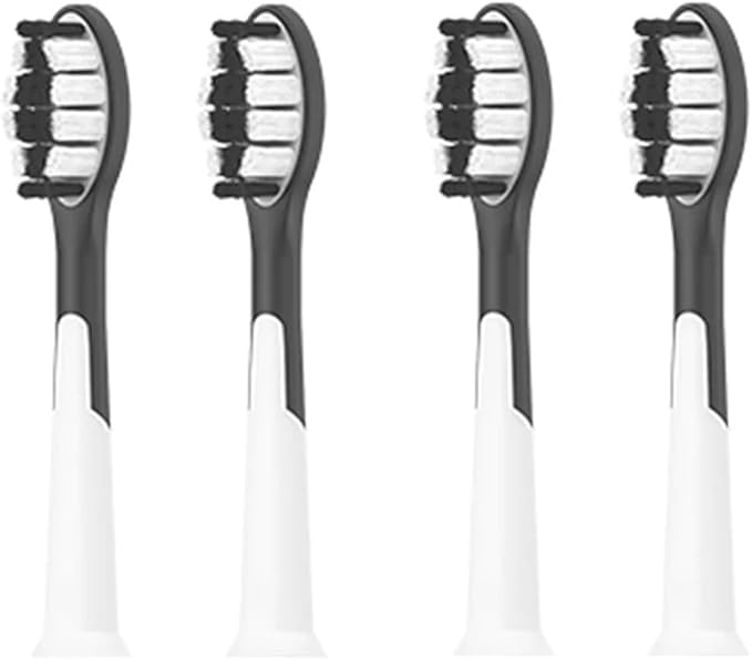Compatible for SUBORT Brush Heads S9 Electric Toothbrush Accessories Replacement(4 White Brush Head)