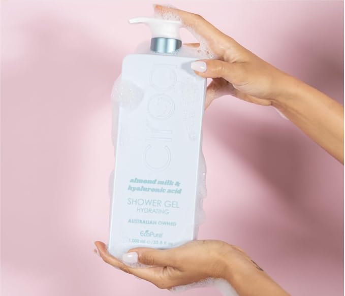Ciroa Almond Milk &amp Hyaluronic Acid Hydrating Shower Gel Dermatologically Tested &amp Vegan friendly 33.8 fl oz / 1.000 ml