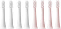 8PCS for T100 Replacement Brush Heads Electric Toothbrush(4White4Pink)