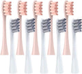 for One/ Air2 /SE/X/X PRO/ Z1/ F1 Electric Toothbrush Head 10 Pcs Replaceable Brush with Independent Package(5Pink5Gray)