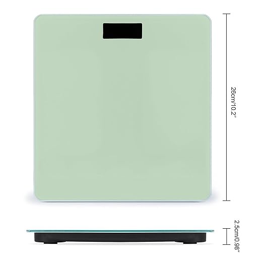 Automatic Switch Digital Bathroom Weighing Scale Smart Scale for Body Weight Green