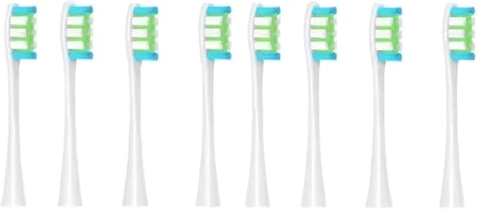 Soft Vacuum Bristle Electric Toothbrush Heads Compatible with X Pro Z1 F1 One Air 2 SE - 8 Pack 12(8pcs White)