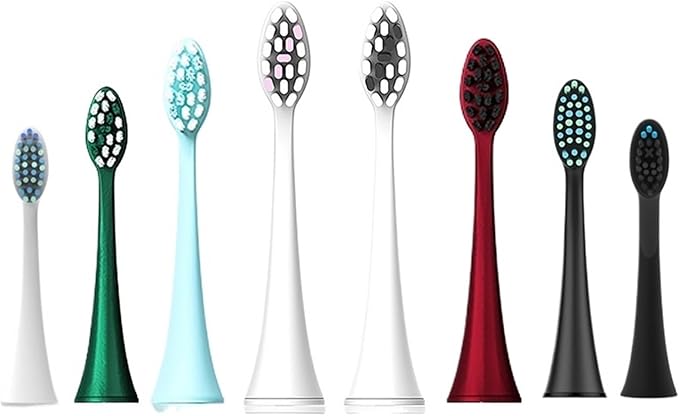 Compatible for Seago 4pcs Brush Head Nozzles Replacements for Electric Toothbrush SG986/SG987/S2/SX/S5(for SG-2007)
