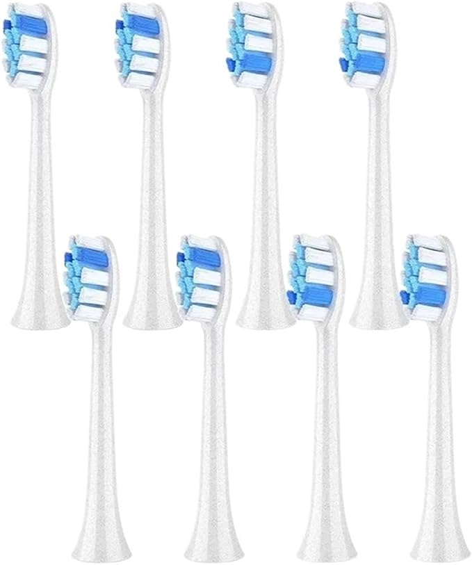 Compatible for P11 T9 P80 Electric Toothbrush Heads Compatible with Toothbrush4/8/16pcs(8WHITE)