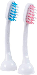 Emmi-dent Metallic/Professional 2-Pin Bristle-Head Attachments - Electric Toothbrush Replacement Heads. Cleans with Ultrasound Waves (Braces 2 Pack)