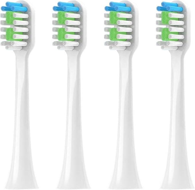 Replacement Toothbrush HeadsCompatible for Sarmocare S100 S200 S600 S700 S800 S900 S710 S820 S910 Electric(4pcs White)