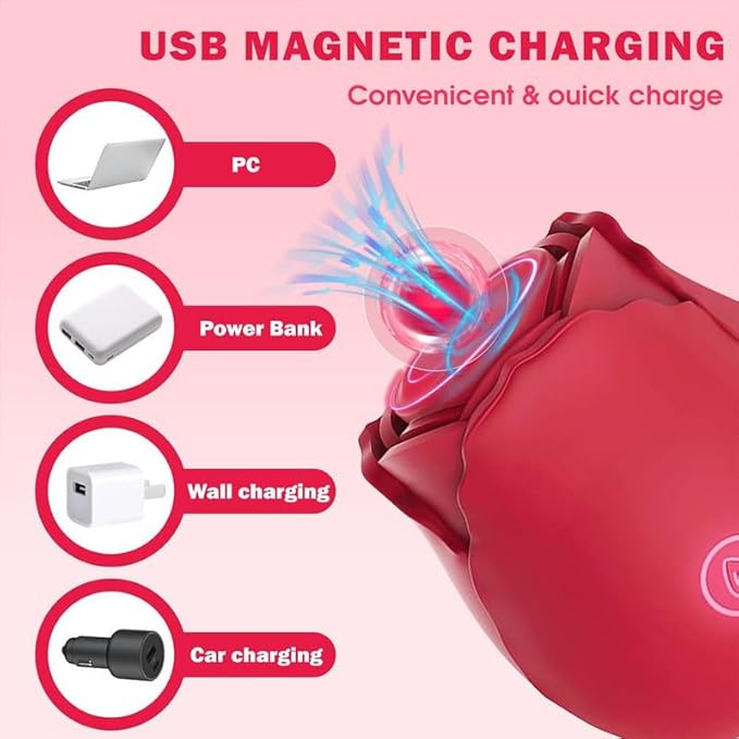 2026 Newly Portable Vibrating Massager -Clitioral Sucker Relaxes Muscles Viboators Toy 10 Modes Couples - for Body and Back Foot Silent Personal for Sports Massage Adult Tools Relaxation XJH-Red28