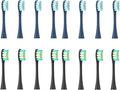 Replacement Brush HeadsCompatible for Oclean X/X PRO/Air 2 /SE / Z1/ F1/ OneDuPont Deep Cleaning Nozzles Sonic Soft(8darkblue 8black)