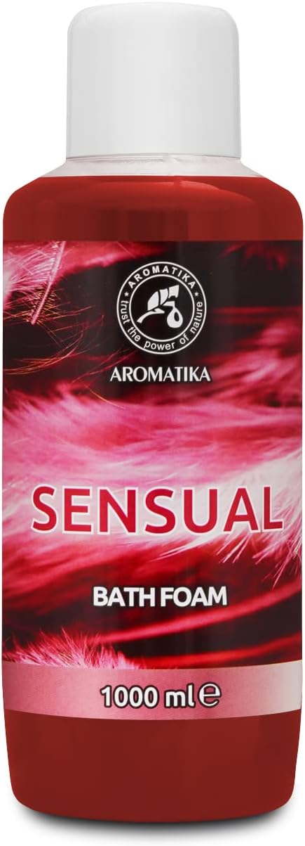Bath Foam Sensual - 34 Fl Oz (1000ml) - Body Care - Good Sleep - Beauty - Bathing - Body Care - Wellness - Relax - Aromatherapy - Spa - Bubble Baths