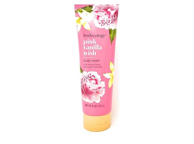 Pink Vanilla Wish 2 in 1 Body Wash &amp Bubble Bath 16 fl oz &amp Pink Vanilla Wish Butter Body Cream 8 oz (Pack of 2)