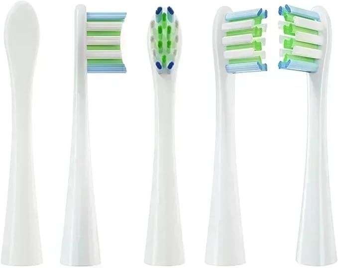Compatible for Oclean One/ Air2 /SE/X/X PRO/ Z1/ F1 Sonic Electric Toothbrush Head 10 Pcs Replaceable Brush with Independent Package(5White5Greay)