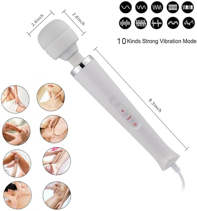 Handheld Electric Muscle Massager Relaxation Tool Body Muscle Deep Tissue Massage for Neck Back Shoulder Foot