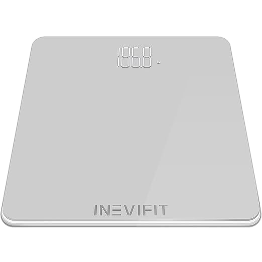INEVIFIT Bathroom Scale Highly Accurate Digital Bathroom Body Scale Precisely Measures Weight up to 400 lbs