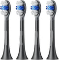 Replacement Brush Heads Compatible for Sonic Toothbrush X3S X5 X1 X3 X3U Teeth Cleaning(Black 4 pcs)