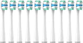 10PCS Vacuum Replacement Brush Heads Compatible for Y1S/Y4/U1/U2/U3/P1/P4 Soft Sonic Electric Toothbrush Clean Nozzles(10RoundWhite)