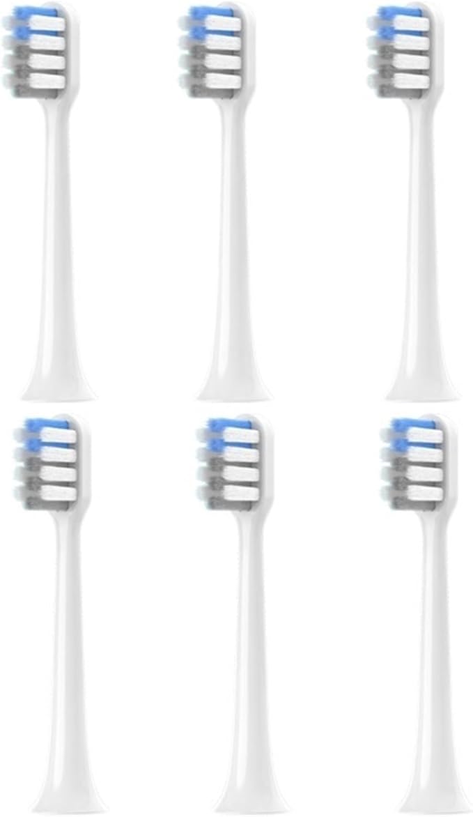 Replacement Toothbrush Heads Compatible for T200(White-6pcs)