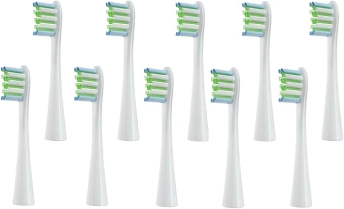 20pcs Replaceable Electric Toothbrush Brush Heads Compatible for X/X PRO/ Z1/ F1/One/Air 2/SE Soft Bristle Nozzles(White)