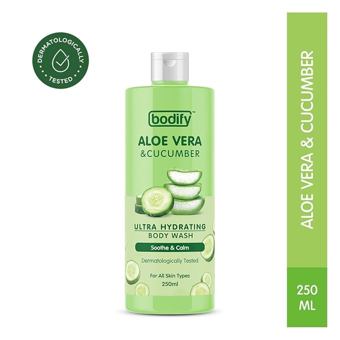 Aloe Vera &amp Cucumber Ultra Hydrating Body Wash 250 Ml | Soothe &amp Calm | Paraben Free | All Skin Types