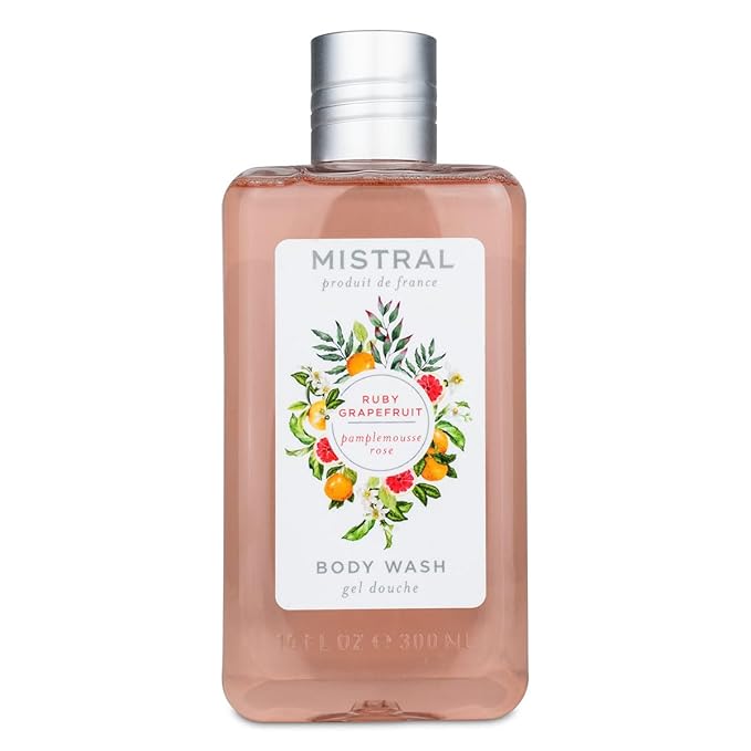 Mistral Ruby Grapefruit Body Wash 10 fl oz Natural Chamomile and Aloe pH Balanced
