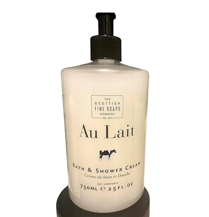 The Scottish Fine Soaps Company Au Lait Bath and Shower Cream White 750ml/25fl oz crème de douche