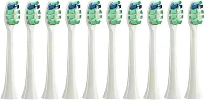 10PCS Replacement Brush HeadsCompatible for Philips HX6930 HX6064 Sonic Electric Toothbrush Vacuum(10White)