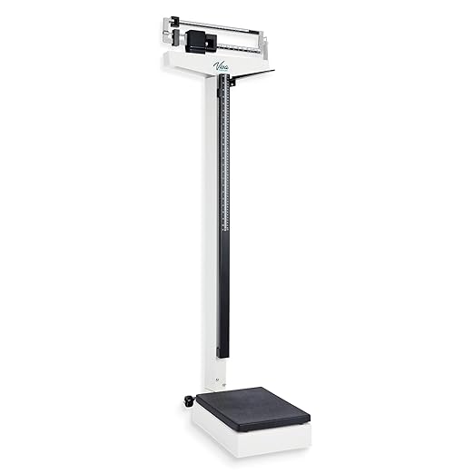 Medical Office Beam Scale Analog Medical Grade Height and Weight Scale Mechanical Bathroom and Gym Scale Weight Capacity 440 lbs