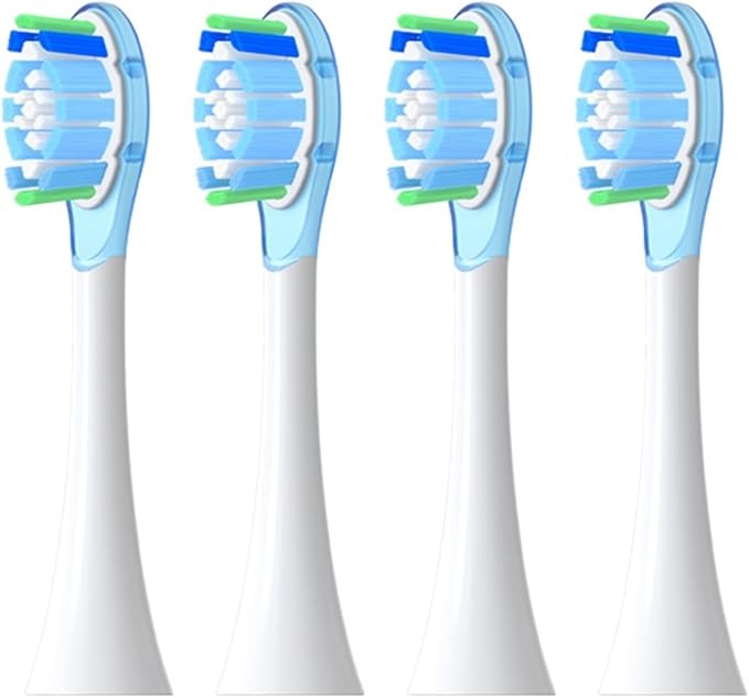 Replacement Brush Heads Compatible for HX6064 HX6930 HX6730 Electric Toothbrush Nozzle A3(4 Blue A3)