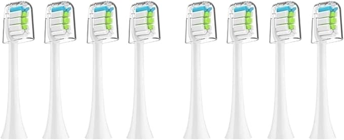 8-12pcs Replacement HeadsCompatible for X3 X5 X3U X1 V1 V2 Head Tooth Brush Nozzles(W-12pcs)