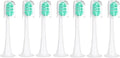 Compatible For Xiaomi Compatible For MijiaT300/T500/T700 Replacement Brush Heads With Caps Sealed Package Soft Heads For Sonic Electric Toothbrushes(7pcs Green)