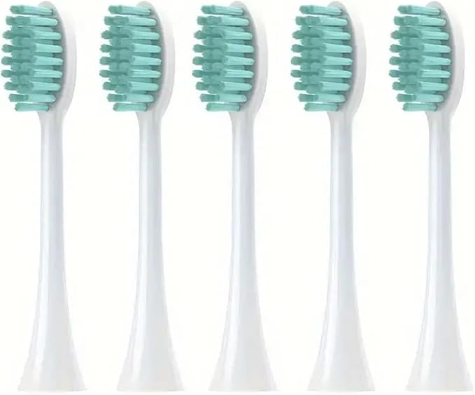 Replacement Toothbrush HeadCompatible for Philips HX2033/HX2421/ HX2431/With Cover Brush(5pcs)