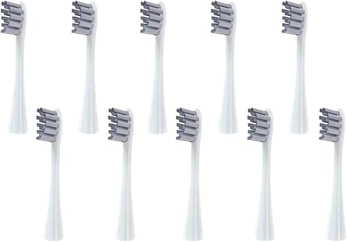 Brush Head ReplacementCompatibility for Oclean Electric Toothbrush Soft Bristle X/X PRO/ Z1 Brushes Replaceable Fit(10 Grey)
