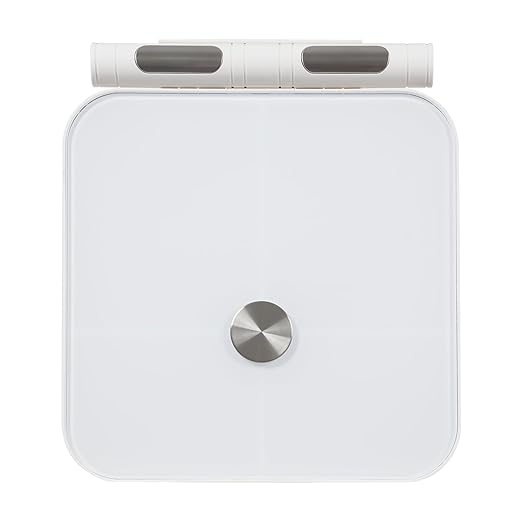 Smart Scale for Body Weight Bathroom Digital Weighing Machine Standard with BMI 8-Electrode Body Fat Scale High-Precision Weighing Machine Standard Scale with App(White)