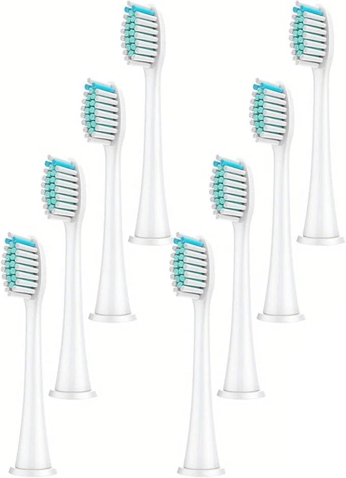 Electric Toothbrush Heads(White 8pcs)