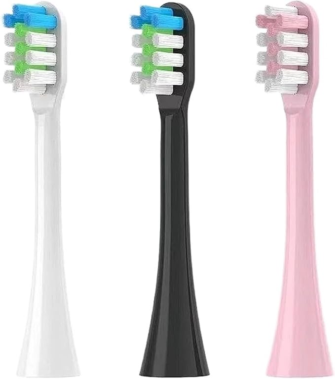 16pcs Replacement Toothbrush HeadsCompatible for Revyline RL060 Accessories Nozzles Bristles(16PCS White)