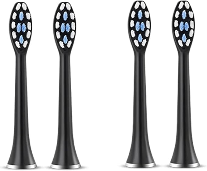 Compatible for S7 Brush Heads Super Sonic Electric Toothbrush Accessories Replacement(4 Pink Brush Head)
