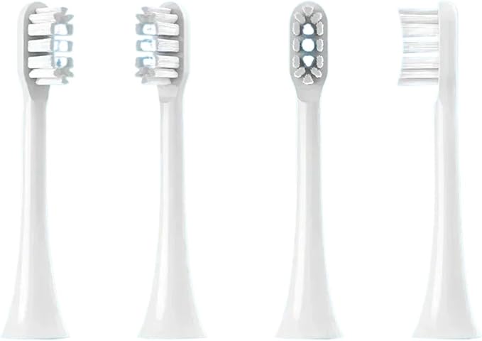 Replacement Toothbrush HeadsCompatible for MIJIA T301/T302/T501 Sonic Electric Tooth Brush Bristle Nozzles with Vacuum Packaging(5 White 5 Blue)