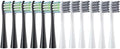 Replacement Brush Heads Compatible for Soft Bristle Nozzles 3 X/X PRO/ Z1/ F1/ One/Air 2 /SE Sonic Electric Toothbrush(6Black6Gray)