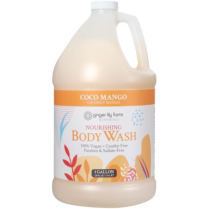 Ginger Lily Farms Botanicals Body Wash + Shampoo + Conditioner Bundle Coco Mango