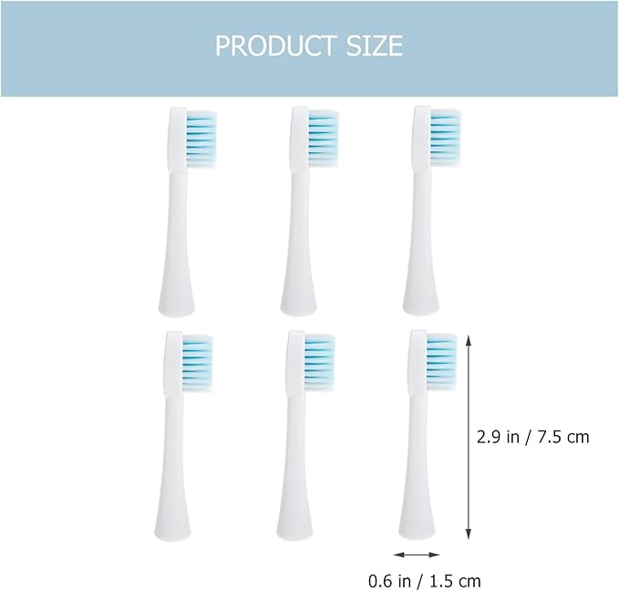 18pcs Toothbrush Heads Soft Bristles Compatible for Adults Waterproof Travel Replacement Parts