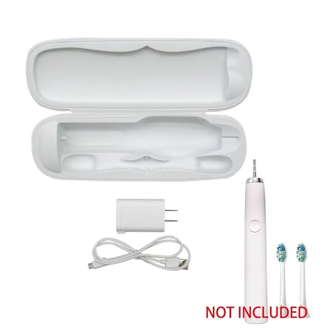 Economical Travel Charger Case w/AC Charer + USB Cable for P-hilips Sonicare HX6xxx HX89 HX91 Series by YTXXDEUS