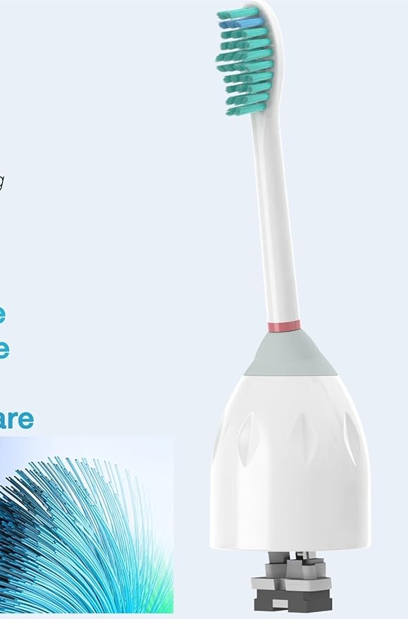 4pcs Replacement Brush Heads Compatible for Phil HX7001 HX7002 E Series Electric Toothbrush Heads IPS
