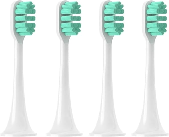Replacement Brush Heads Compatible for T300/T500/T700 12PCS Tooth Soft Bristle Caps Package Nozzles(Green)