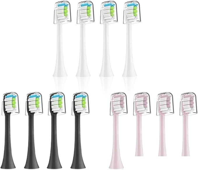 Compatible for X3 Series Replacement Toothbrush Head Refill for Electric Brush Heads V1/X3/X5/X3U/X3P(X-12pcs)